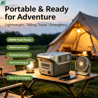 Stockage d'énergie portable pratique, 1000 W, grande capacité, indispensable pour les activités de plein air