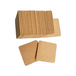 Square Round Cork <b>Coasters</b> Wholesale Custom Heat-resistant Non-slip <b>Table</b> Mat - Product Image 2