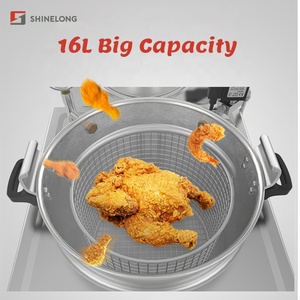 طاولة استقبال تجارية أعلى مصغرة وعاء للقلي مقلاة ضغط للدجاج آلة 16L - Product Image 4