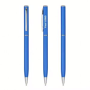 <b>Retractable</b> Metal Ballpoint <b>Pens</b> Office School Promotional Rolling Ball <b>Pens</b> with Custom Logo Multi-color Black Ink - Product Image 4