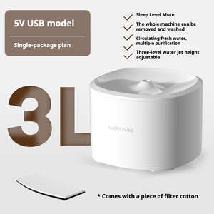 אוטומטי חתול מים מזרקה 3l USB נטענת מחמד שתייה מזרקה - Product Image 6