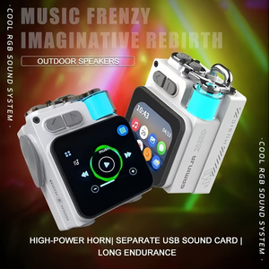 Altavoz K15 con pantalla LED Soporte de pantalla táctil Calendario Control de volumen Mensaje meteorológico Luz RGB BT 5,4 - Product Image 2