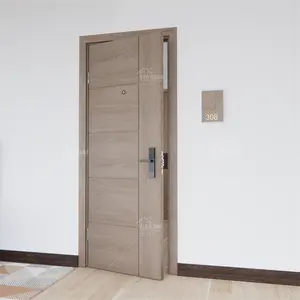 Portas estándar alemán Portas residenciales para casas puertas de interior puertas de madera apartamento interno Puerta de habitación de madera