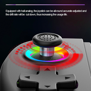 Controlador de juego inalámbrico BT D8 de moda para consola de interruptor Android IOS almohadillas de <span class=keywords><strong>Joystick</strong></span> de juego estirables con gatillo analógico Hall - Product Image 5