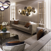 Lámparas de Pared Decorativas Modernas de Hierro con LED para Sala de Estar, Hotel o Villa, Apliques de Pared Grandes Combinados