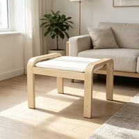 Ensemble de repose-pieds ottoman de luxe en plastique de style européen moderne pour hôtel et école