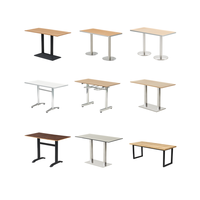Ensemble de tables et de chaises de salle à manger de restaurant moderne de haute qualité avec panneau en bois durable pour les hôtels et les centres commerciaux