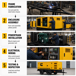 Grupo Electrógeno Diésel Cummins Weichai Perkins, Personalización a Medida, Tipo Contenedor, para Tren, Generador Grande de Uso Pesado - Product Image 4