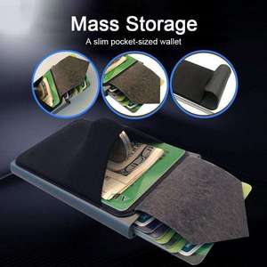 Porte-cartes AndoBag pour femmes et hommes, blocage RFID, portefeuille intelligent en métal aluminium tendance, pince à billets - Product Image 4