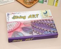 Kit d'art de la ficelle fait à la main unisexe unique en bois d'aloès pour la décoration de la maison cadeau déco boîte en carton incluse