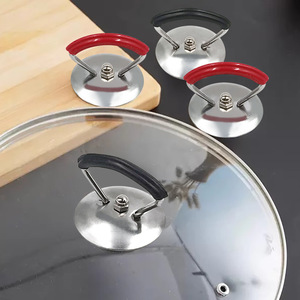 Stainless Steel Universal Pot Lid Handle Red Black C1Q2A C1Q29 High Temperature Resistant Cookware Parts - Product Image 3