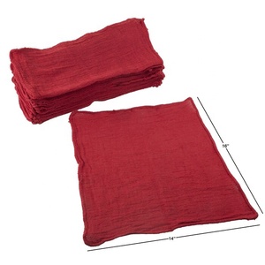 Paquete <span class=keywords><strong>de</strong></span> 50 Toallas Industriales Rojas para Mecánicos, para Limpieza <span class=keywords><strong>de</strong></span> Grasa y Aceite, 14''X13'' - Product Image 3