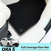 Tapis de sol sur mesure à double couche pour ORA 5 2026, tapis de voiture résistants à l'usure et anti-salissures, accessoires intérieurs