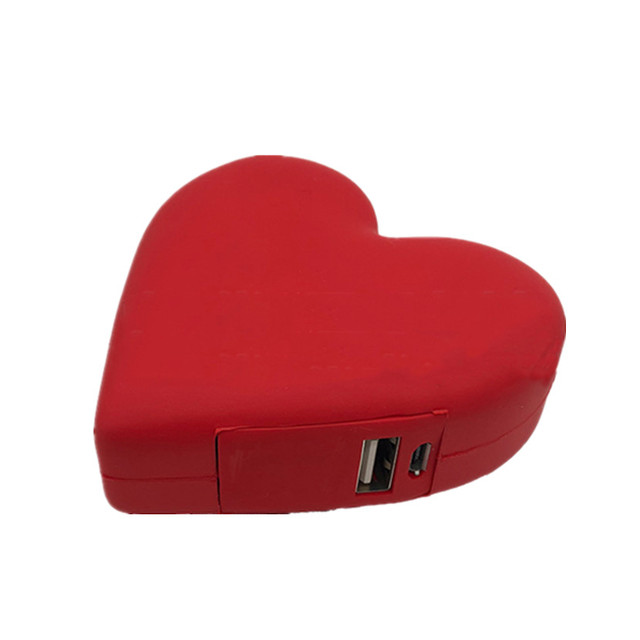 DY-001 Gifts Promotional Item Love Shape Powerbank Custom Your logo 2600mAh Heart Shape Mini Mobile Power Bank