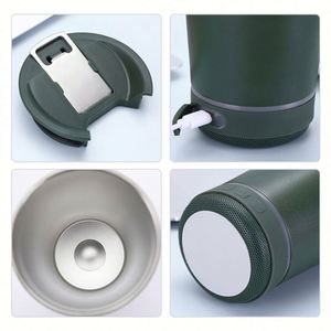 Taza de Café Térmica de Acero Inoxidable de 16 oz Personalizada con Tapa para Altavoz Bluetooth, Regalos Empresariales Creativos - Product Image 3