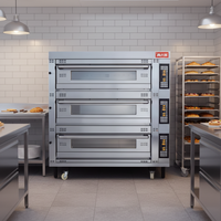Nuevo Horno de Convección Comercial Digital Automático Portátil de Acero Inoxidable con 4/6/9 Bandejas 380V para Hornear Pizza y Pan