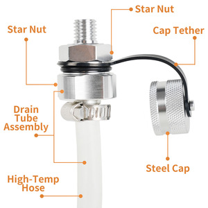 Aluminum Alloy Quick Drain Valve M12 M14 M16 M20 Car Modification <b>Tool</b> With Adapters - Product Image 2