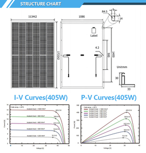 Panel Solar Bifacial Negro de 390 Vatios, 400 Vatios, 410 Vatios, Energía Solar Fotovoltaica, Stock en la UE, Alemania - Product Image 5