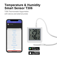 Thermomètre hygromètre numérique LCD, détecteur de température et d'humidité pour réfrigérateur et congélateur, mini thermographe haute précision pour la maison et les chambres froides
