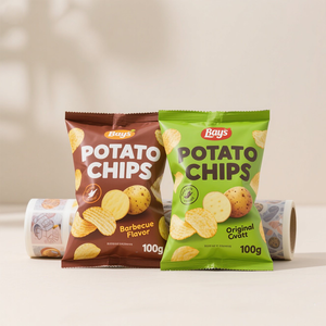 Film plastique Mylar de qualité alimentaire à prix de gros, imprimé sur mesure, multi-saveurs, en rouleau, pour l'emballage des chips de pommes de terre - Product Image 3