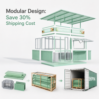 Kiosque mobile de café en conteneur, café extérieur alimenté à l'énergie solaire, stand modulaire pour boissons, idéal pour les stations balnéaires