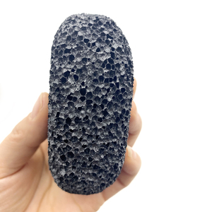 Piedra Pómez de Lava Negra Natural, Forma Ovalada, Herramienta Exfoliante para el Cuidado de los Pies, Pedicura, Manicura, Elimina Callosidades, Uso Médico - Product Image 5