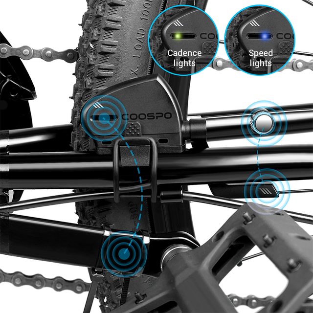 COOSPO BK805 and ANT+ Cycling Speed and Cadence Sensor for Garmin Bryton Bike Computer