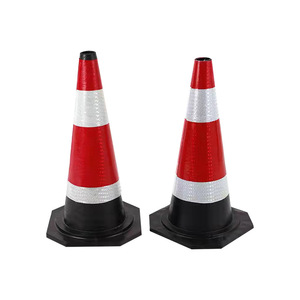 Tùy Chỉnh 700Mm EVA PVC Cao Su Phản Quang Nón Giao Thông Loại Mới An Toàn Đường Nón Cho Giao Thông Cảnh Báo Đường - Product Image 4