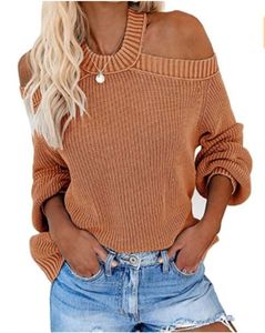 Maglione da Donna Autunno 2022 con Schiena Scoperta, Lavorato a Maglia, Spalle Scoperte, Maniche Lunghe, Moda Femminile B806 - Product Image 4