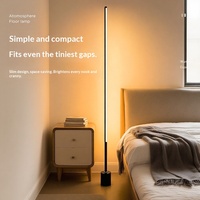 Lampe de chevet LED sur pied en PVC, CRI élevé 80-90, design minimaliste, commande vocale intelligente, capteur, pour salon, chambre, maison