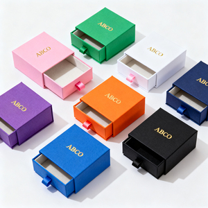 Caja de regalo con cajón deslizante de <span class=keywords><strong>manga</strong></span> extraíble rígida de papel de cartón con logotipo impreso personalizado de lujo con inserto - Product Image 2