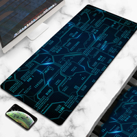 Grand tapis de souris XXL 90x40 cm noir et blanc pour ordinateur, gamer, bureau, bord cousu, tapis de bureau pour clavier, lavable, antidérapant