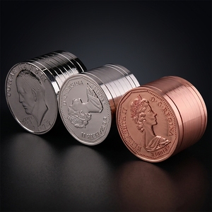Cilindro Manual Portátil de Aleación de Zinc Personalizado para Moler Tabaco, Accesorio Moderno para Tiendas de Tabaco al por Mayor - Product Image 1