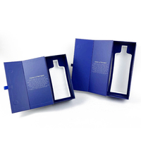 Vodka Whisky Wine Single Bottle Box Caja magnética abatible de cartón rígido para copa de vino Small Business