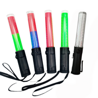 Maxroad MR-TB-026 LED Traffic Baton ABS 26cm Airport Control Warning Clignotant Rechargeable Magnétique Traffic Wand Stick Light