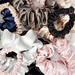 Nuovo Design personalizzato Logo 100% puro seta di gelso elastici per capelli per donne e ragazze - Product Image 5