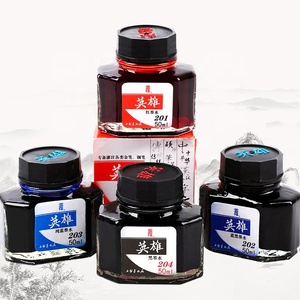 <span class=keywords><strong>Inchiostro</strong></span> per Penna <span class=keywords><strong>Stilografica</strong></span> Hero Puro Nero <span class=keywords><strong>Blu</strong></span> Rosso Non Carbonizzato 50ML/Bottiglia - Product Image 3