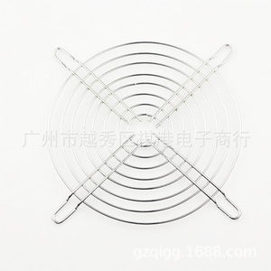 Vente directe d'usine, grille de protection pour ventilateur de 13,5 cm, placage chrome, maille métallique, protection pour ventilateur axial, accessoire de refroidissement - Product Image 2
