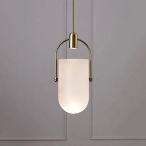 Posmoderno creativo Kitchen Island Barra de iluminación DingRoom moderno vidrio de color luces colgantes individuales - Product Image 2