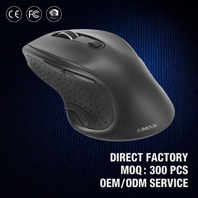 Professional 2.4GHz Wireless Gaming Mouse Ergonomic High Precision Optical Mouse with 4-Way Fast Wheel for E-Sports