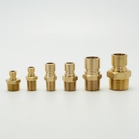Robinet en laiton moulé N9, raccord rapide DME, connexion filetée NPT BSP 1/4~3/4'', vanne à boisseau sphérique 1/2 à connexion rapide de style américain pour tuyau basse pression