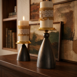 Tarro de vela votiva de Metal de alta calidad Linterna de soporte elegante para decoración del hogar para ocasiones navideñas - Product Image 5