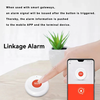 Botón de Emergencia SOS Inteligente Tuya con Wi-Fi, Tipo-C, Sistema de Seguridad para el Hogar, Llamada de Emergencia Inalámbrica, Alarma Personal de Alta Sensibilidad