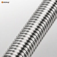 304 Stainless Steel Threaded Rods Threaded Bars GB/T 15389 DIN 976 A2-70 M3 M4 M5 M6 M8 M10 M12 M16 M20 M24 M30 M36 1m 2m 3m