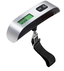 Báscula Digital Portátil de Alta Calidad para Maletas, 50 kg, con Pantalla LCD Retroiluminada, Báscula Digital Colgante para Viajes - Product Image 1