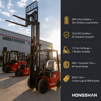 Forklift Counterbalance Kabin Ergonomis Serbaguna 1.5t 2.5t 3.5t 5t untuk Pabrik, Bersertifikasi CE