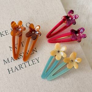 กิ๊บติดผมรูปดอกไม้สีสันสดใส ทำจากอะซิเตท น่ารัก เหมาะสำหรับวันหยุดพักผ่อน สำหรับผู้หญิง/เด็กผู้หญิง - Product Image 2