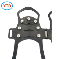 Crampons antidérapants industriels pour la neige, couvre-chaussures à crampons pour la glace, couvre-chaussures de traction hivernale pour la randonnée, l'escalade et la marche