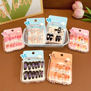 <span class=keywords><strong>Faux</strong></span> <span class=keywords><strong>ongles</strong></span> amovibles pour enfants, faits à la main, pour les enfants de 3 à 12 ans, collection d'autocollants pour <span class=keywords><strong>ongles</strong></span> DIY - Product Image 3