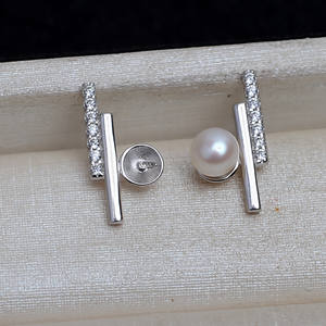 Wenchi S925 Plata Bandeja para Perlas 9.7 Mabe 13.3 Accesorios para Pendientes DIY Pendientes de Girasol Joyería de Plata Vacía China 16265 - Product Image 4